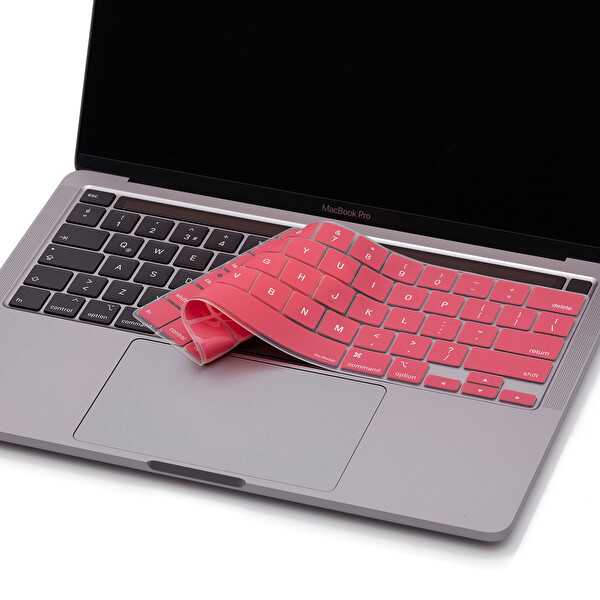 Pembe Macbook Pro Klavye Kılıfı 13inç M1 m2 Usabd İngilizce A2338 2289 2251 A2141 Uyumlu