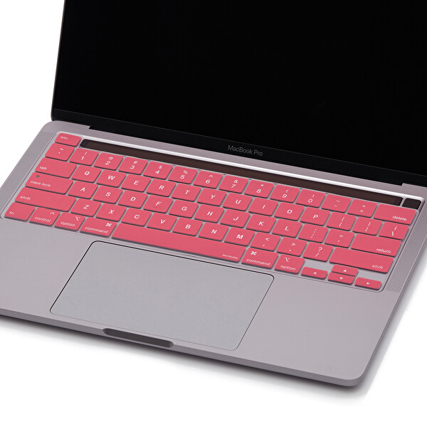 Pembe Macbook Pro Klavye Kılıfı 13inç M1 m2 Usabd İngilizce A2338 2289 2251 A2141 Uyumlu 2