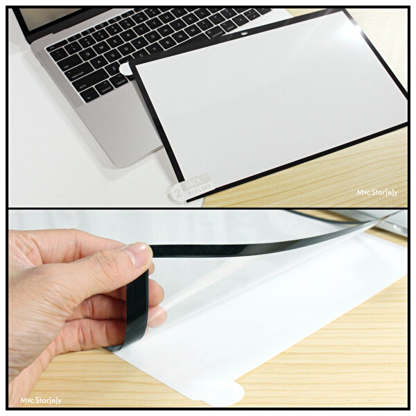 Şeffaf Macbook Air Pro Ekran Koruyucu A1708 A1706 A1989 A2159 A1932 Ile Uyumlu Anti Glare