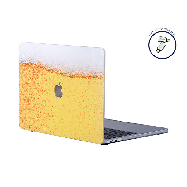 Sarı Macbook Pro Kılıf 13 Inç M1-m2 A1706-08 A1989 A2159 A2251 A2289 A2338 Ile Uyumlu Fizzy