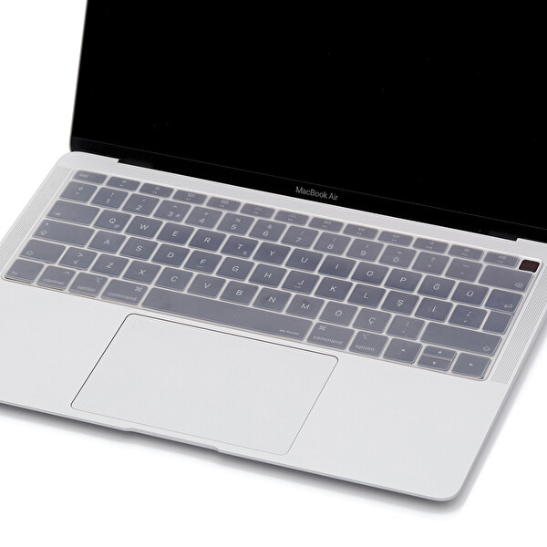 Şeffaf Laptop Macbook Air Klavye Koruyucu Usabd İngilizce Harf Baskılı A1932 Ile Uyumlu 2