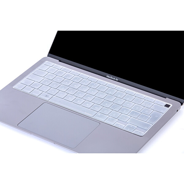 Şeffaf Macbook Air M1 Klavye Kılıfı Ukeu İngilizce Harf Baskı A2179 A2337 Ile Uyumlu 2