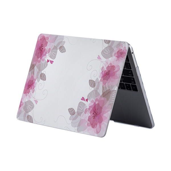 Pembe Macbook Pro Kılıf 13 Inç A1425 A1502 Ile Uyumlu 2012/2015 Flower06nl