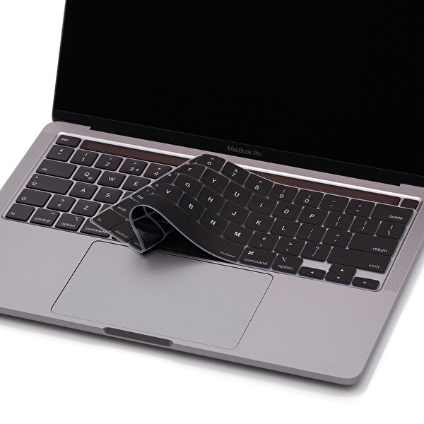 Şeffaf Macbook Pro Klavye Kılıfı 13inç M1-m2 Us(abd) İngilizce A2338 2289 2251 A2141 Uyumlu