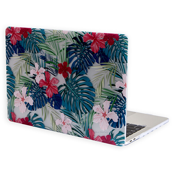 Açık Yeşil Macbook Air Kılıf 13 Inç Flower01nl (eski Usb'li Model 2010-2017) A1369 A1466 Ile Uyumlu