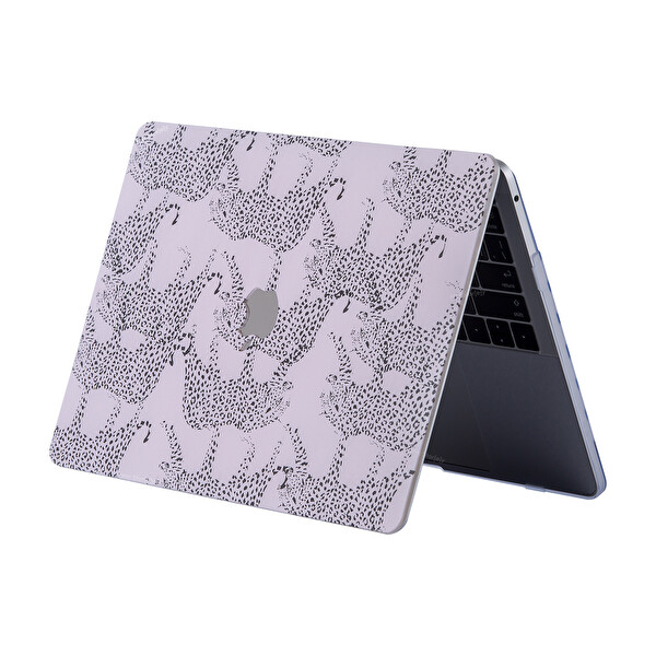 Açık Pembe Macbook Air Kılıf 13 Inç Animal02 eski Usb'li Model 2010 2017 A1369 A1466 Ile Uyumlu 3