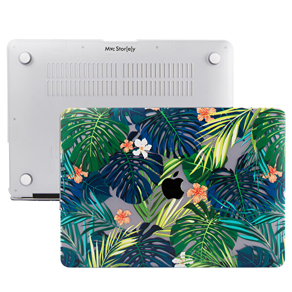 Açık Yeşil Macbook Pro Kılıf 13 Inç A1425 A1502 Ile Uyumlu 2012/2015 Yılı Flower01