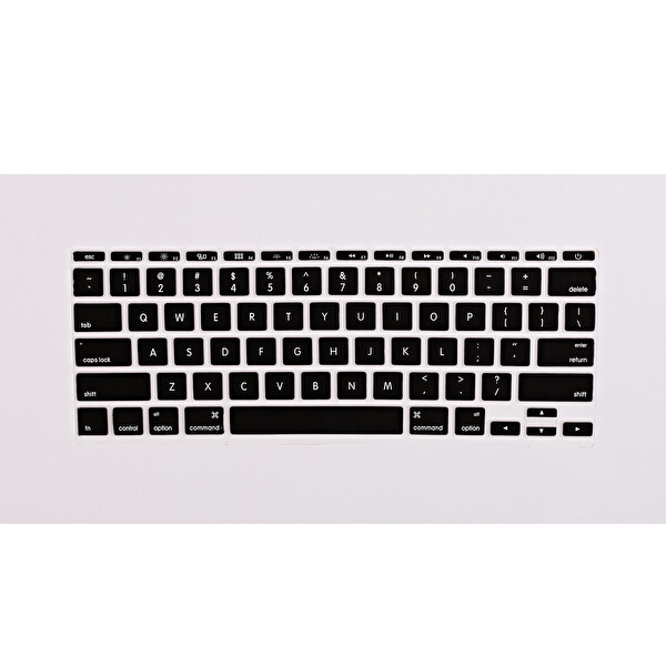 Siyah Laptop Macbook Air Klavye Kılıf Us(abd) İngilizce Baskı 11 Inç A1370 A1465 Ile Uyumlu