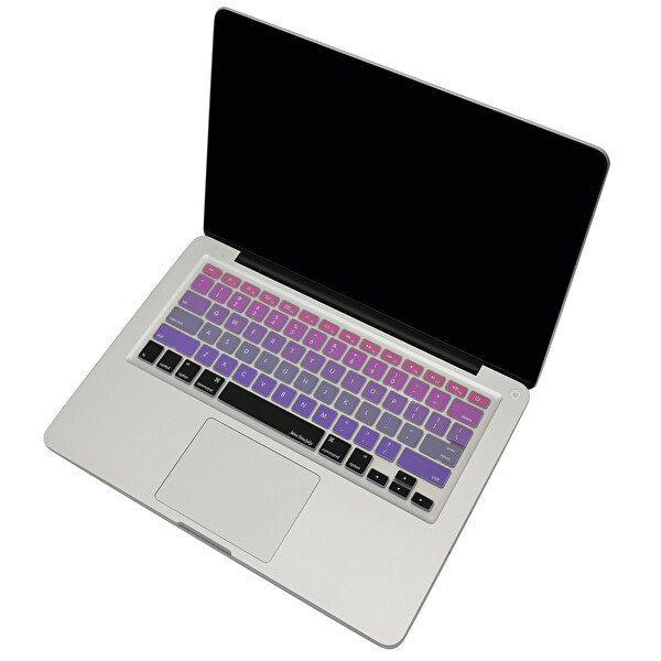 Pembe Mavi Macbook Air Pro Klavye Kılıfı Laptop Us(abd) İngilizce A1466 A1502 A1398 Ile Uyumlu Ombre