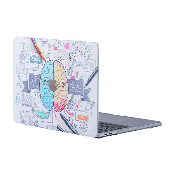 Beyaz Macbook Air Kılıf 13 Inç Brain eski Usb'li Model 2010 2017 A1369 A1466 Ile Uyumlu 2