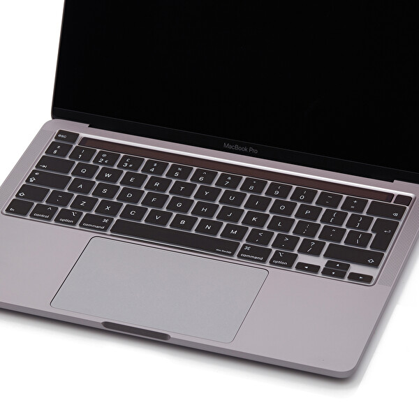 Siyah Macbook Pro Klavye Kılıfı 13inç M1-m2 Uk(eu) İngilizce A2338 2289 2251 A2141 Uyumlu
