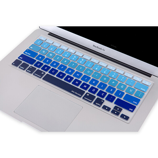 Lacivert Mavi Macbook Pro Air Klavye Koruyucu Us tr eski Usb’li Model 2008 2017 Yılı Ile Uyumlu Ombre 2