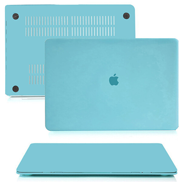 Bebe Mavisi Macbook Air 13 Kılıf A1932 Ile Uyumlu 2018/2019 Yılı Için Mat