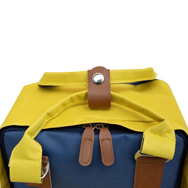 Biggdesign Cats USB Girişli Sarı Laptop Sırt Çantası