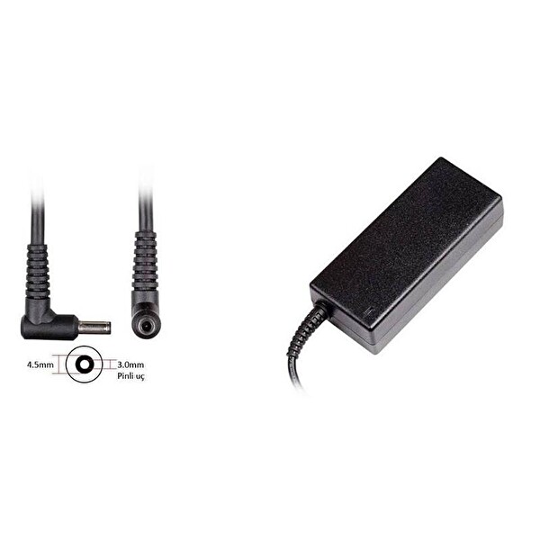 Retro Notebook Adaptör 19V 4.74A 90W Pinli Uç (4.5 x 3.0) Asus