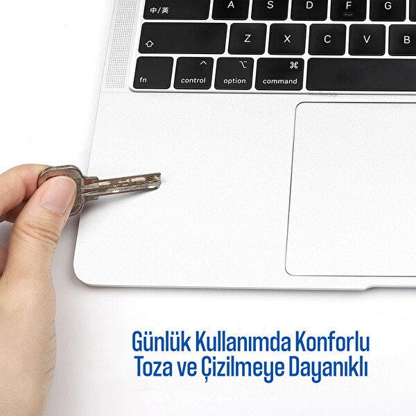 Macbook Pro 16inç Touchpad Sticker Film Koruyucu (2019 Yılı Cihazı) A2141 ile Uyumlu Gümüş