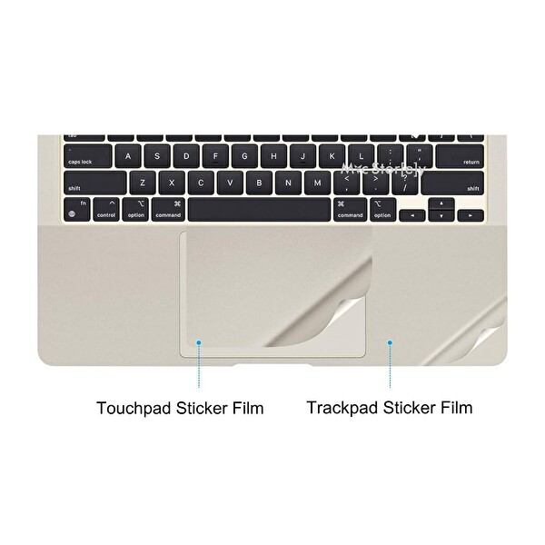 Macbook Air 15.3 inç M2-M3, Touchpad Sticker Film Koruyucu (2023-2024) A2941 A3114 ile Uyumlu Karışık
