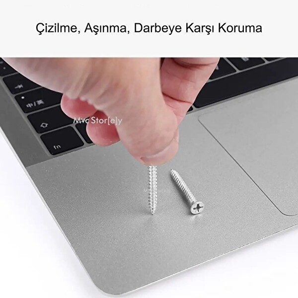 Macbook Pro 16inç Touchpad Sticker Film Koruyucu (2019 Yılı Cihazı) A2141 ile Uyumlu Gri