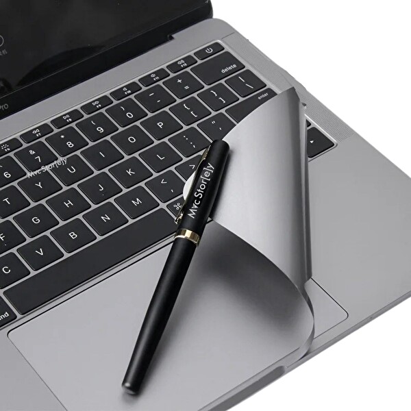 Macbook Pro 16inç Touchpad Sticker Film Koruyucu (2019 Yılı Cihazı) A2141 ile Uyumlu Gri