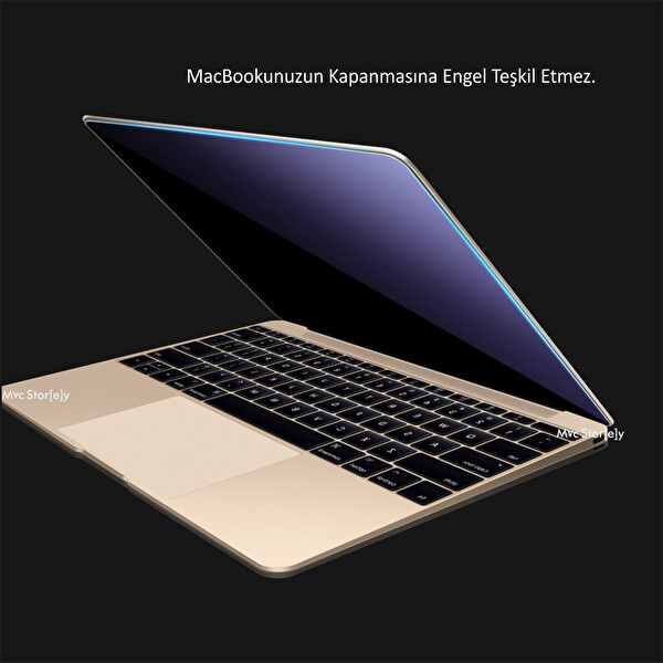 Macbook Air 15.3inç M2-M3, Mat Ekran Koruyucu (TouchID'li Air M2-M3) A2941 A3114 ile Uyumlu Şeffaf