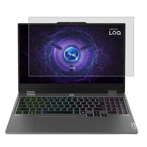 Engo Lenovo LOQ 15IAX9 15.6 İnç Mat Ekran Koruyucu Şeffaf