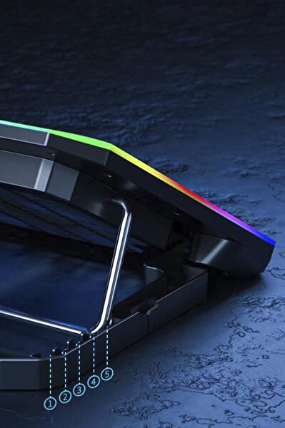 Torima CF-04 Ayarlanabilir Dizüstü Bilgisayar Rgb Soğutma Fanı Siyah