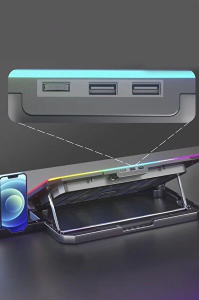 Torima CF-04 Ayarlanabilir Dizüstü Bilgisayar Rgb Soğutma Fanı Siyah