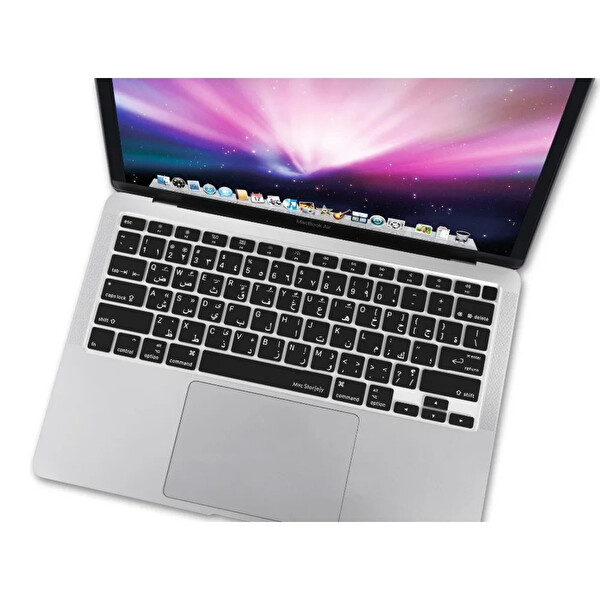 McStorey Siyah Arapça Klavye Koruyucu MacBook Air M1 13
