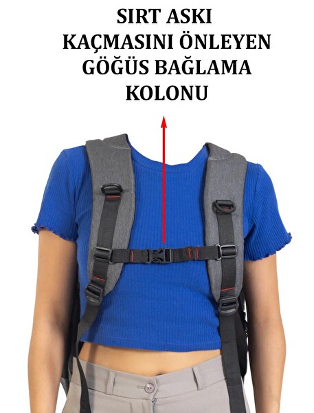 Başkent Çanta Laptop Sırt Çantası 15.6