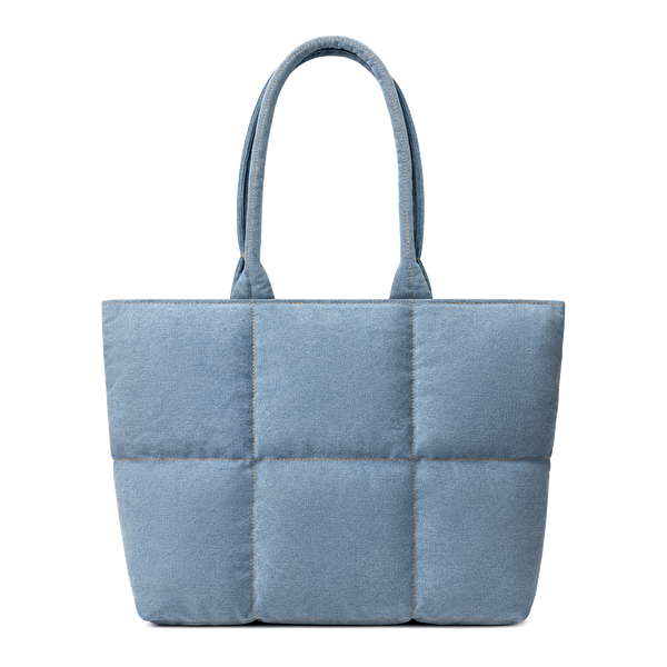 Comfyable Suya Dayanıklı Askılı Puffy Laptop - Tablet Tote Çanta İndigo Mavisi