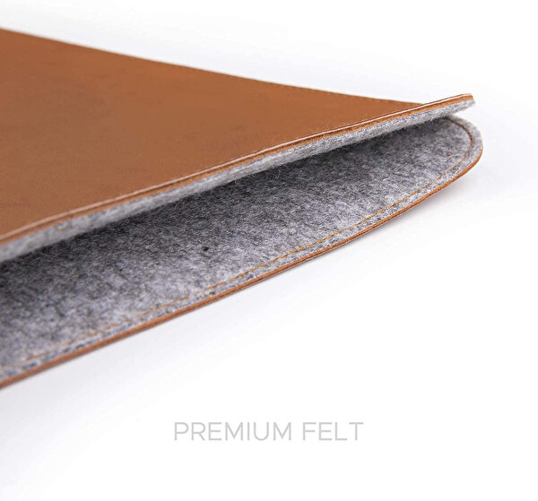 Comfyable Ultra İnce Zarf MacBook Air-Pro Kılıfı Kahverengi - M3/M2/M1 13