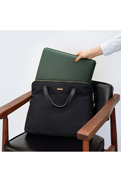 Comfyable Ultra İnce Zarf MacBook Air-Pro Kılıfı Zümrüt Yeşili - M3/M2/M1 13