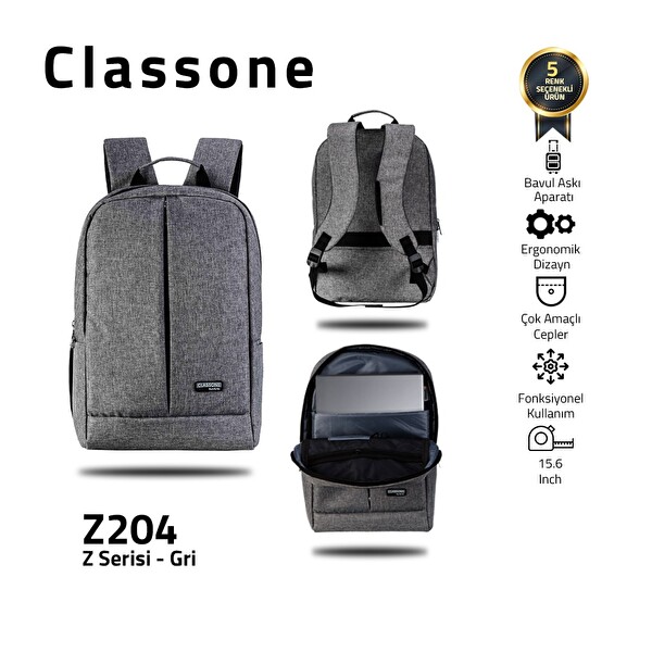 Classone BP-Z204 Zaino Serisi 15.6