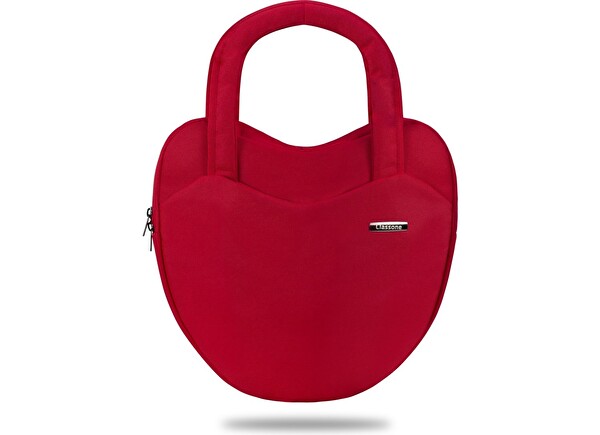 LOVE1402 13-14" WTXPro Su Geçirmez Kumaş Macbook Mac Air Laptop El ve Omuz Çantası - Kırmızı