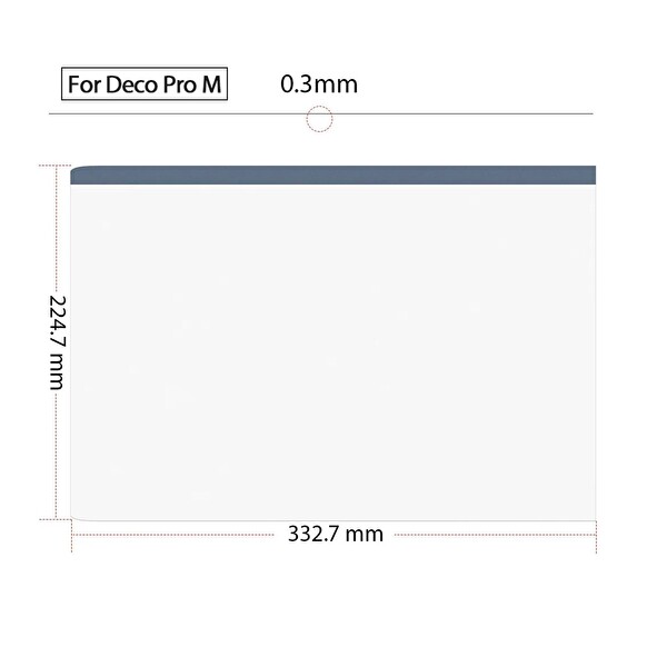 XP-Pen AC79_02 Deco Pro Medium için Koruyucu Protective Film 2 Adet 33x23 CM