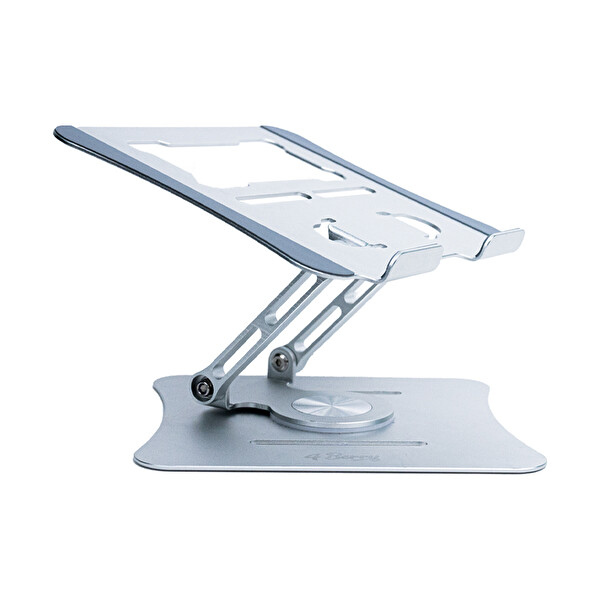 4Berry G68G Metal 360° Döner Yükseklik-Açı Ayarlı Ergonomi Gri Laptop Standı