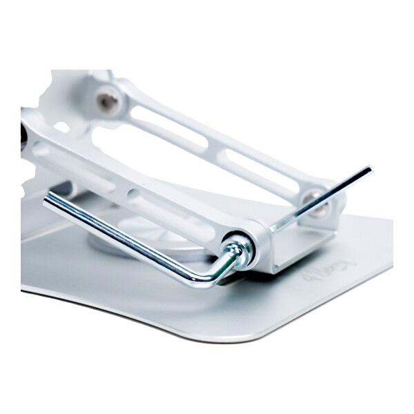 4Berry G68G Metal 360° Döner Yükseklik-Açı Ayarlı Ergonomi Gri Laptop Standı