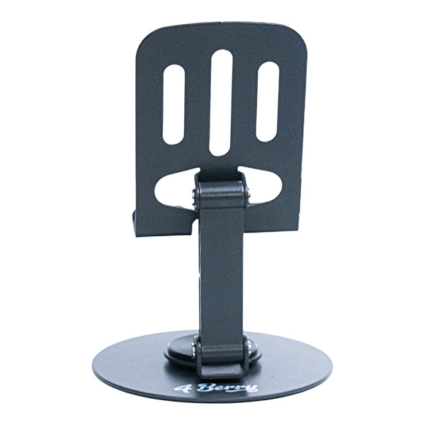 4Berry K13 Metal 360 Derece Döner Ayarlanabilir Yükseklik Gri Telefon Standı