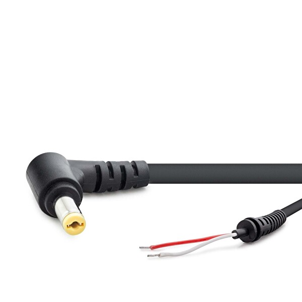 Evimdeyokyok HDX5511 5.5x1.7 L Tip Acer 30W-90W 1.2M Siyah Notebook Adaptör Kablosu