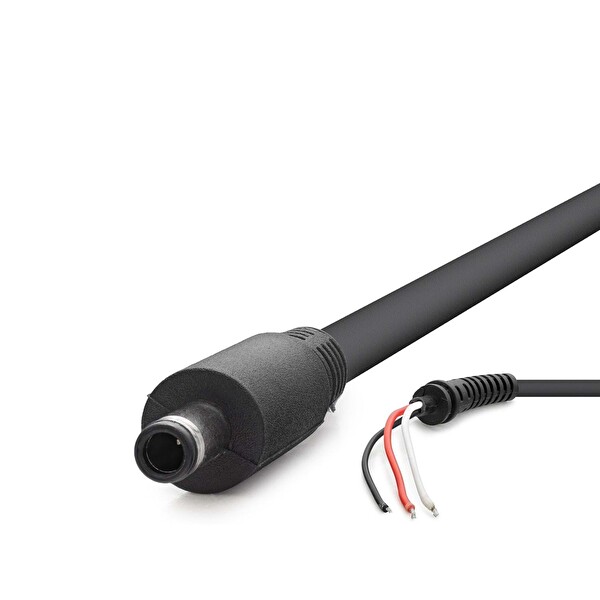 Evimdeyokyok HDX5547 4.5x3.0 Dell 30W-90W 1.2 M Siyah Notebook Adaptör Kablosu