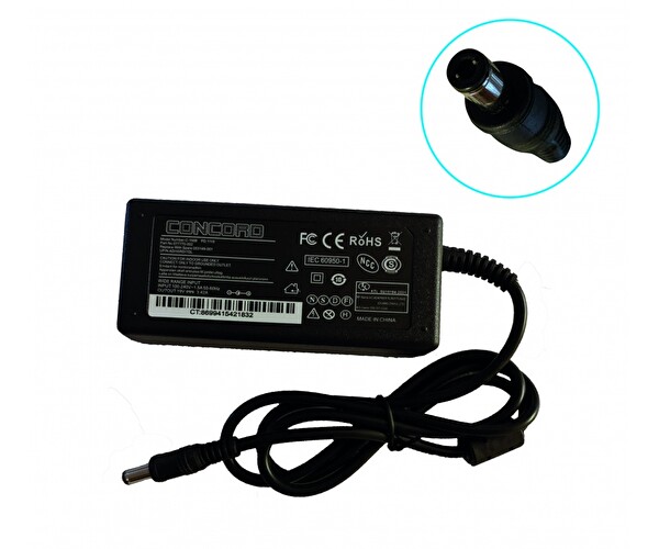 Concord C-1508 19V 3.42A Toshiba Siyah Notebook Laptop Adaptör