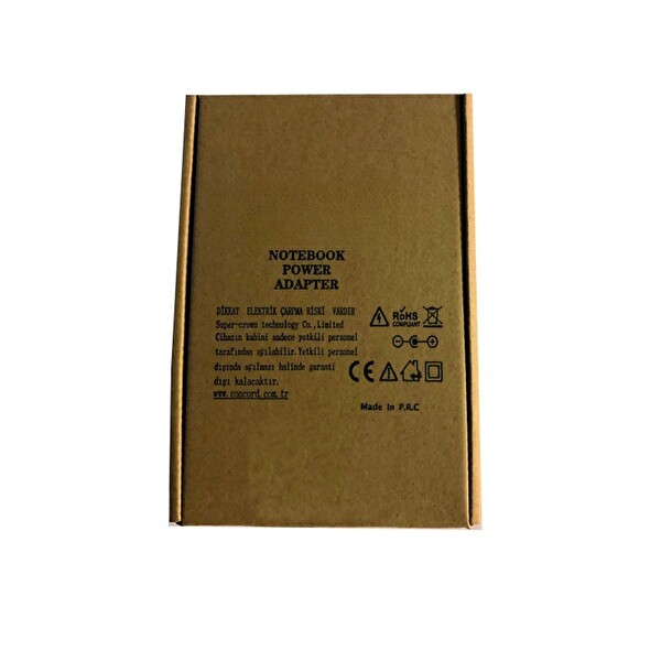 Concord C-1508 19V 3.42A Toshiba Siyah Notebook Laptop Adaptör