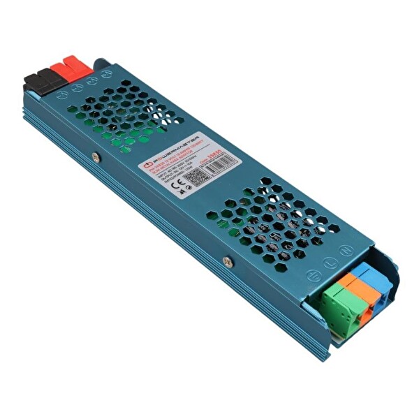 PowerMaster PM-26830 12Volt 10Amper 120Watt Slim Metal Kasa Adaptör 208x50x23mm