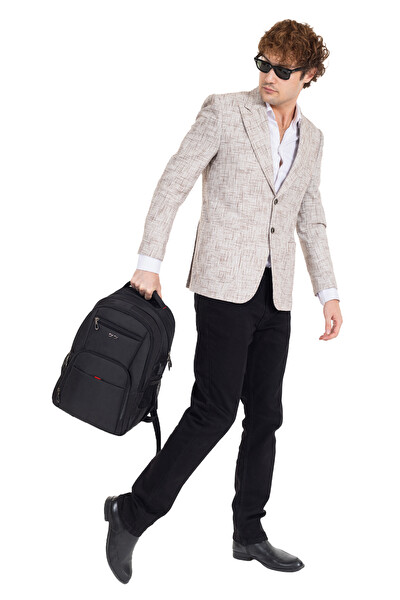 Dada 06 Siyah Laptop Sırt Çantası 14 inç Usb Typc-E Aparatlı Su Geçirmez Kumaş Ortopedik