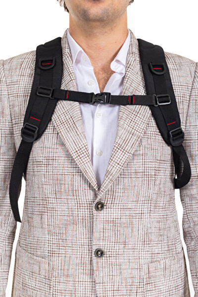 Dada 06 Lacivert Laptop Sırt Çantası 14 inç Usb Typc-E Aparatlı Su Geçirmez Kumaş Ortopedik