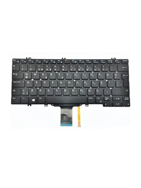 Dell Latitude 3520 Orijinal 0R9PG3 Backlite Türkçe Q Klavye Koruyucu