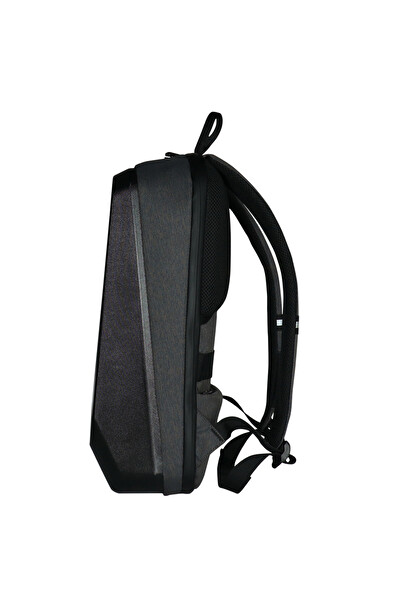 Zampago T4 Akıllı USB Şarj Girişli Bluetooth Kontrollü Suya Dayanıklı LED Ekranlı Sırt-Laptop Çantası