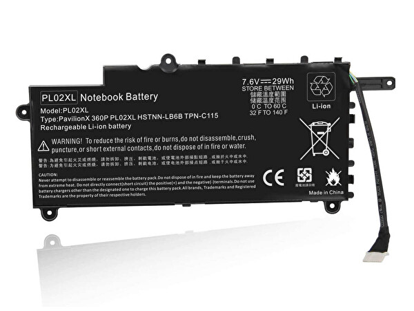 İnfostar TPN-C115 PL02029XL-PR 751875-005 Laptop Batarya İle Uyumlu Pil