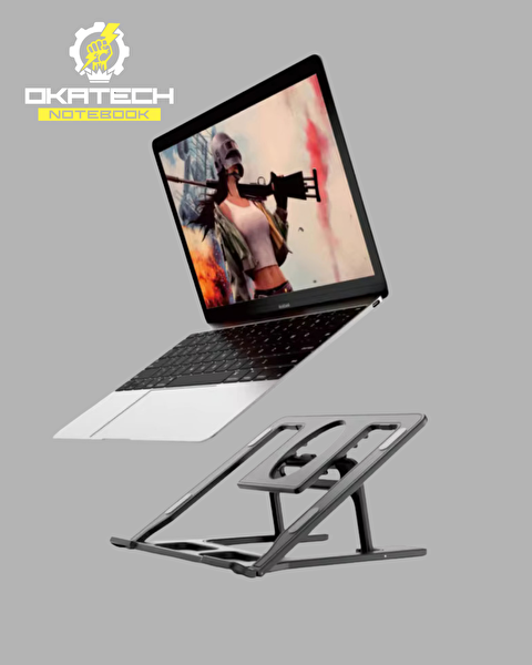 Trax FSK566 Ayarlı Ayarlanabilir Laptop Standı Siyah