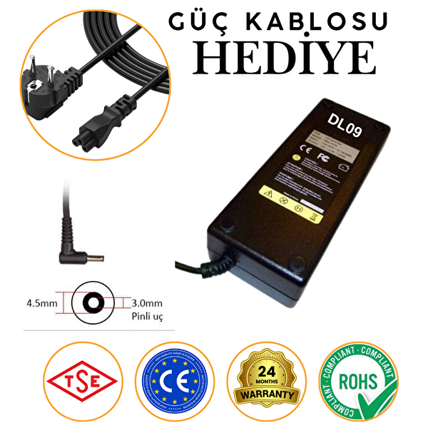 İnfostar Dell İle Uyumlu Inspiron 5348 All In One Pc Adaptör 130W 4.5 - 3.0